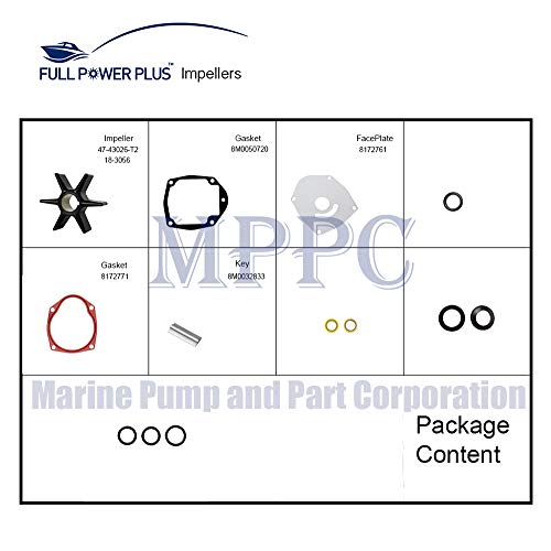 Full Power Plus Impeller Kit Replacement For Mercury Mercruiser Alpha One Gen Two 8M0100526 47-8M0100526 #TOP4