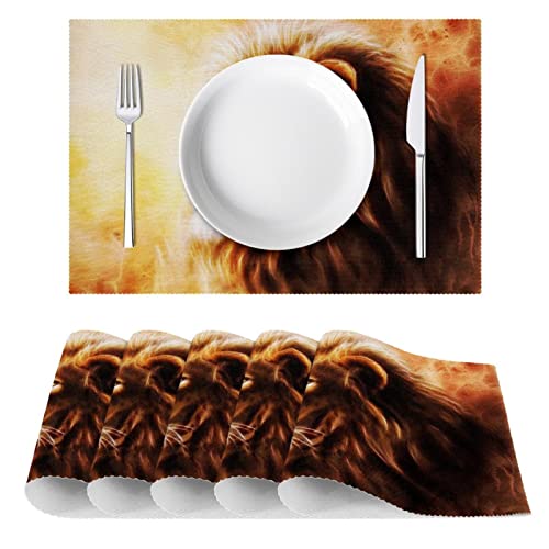 Sets de table lavables tissu Oxford Majesticaly抗热protège-table rectangulaire