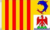 Gran calidad. Flag Wholesaler Provence-Alpes-Cote D\'Azur Bandera, Unisex, Multicolor, Large