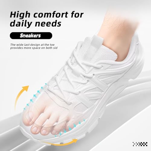 Image of Womens Ladies Walking Shoes Fashion Running Sneakers Casual Comfor Lightweight Breathable Soft Sole Gym Tennis Work