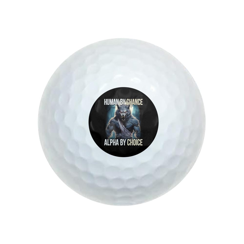 GRAPHICS & MORE Werewolf Alpha Novelty Golf Balls 3 Pack