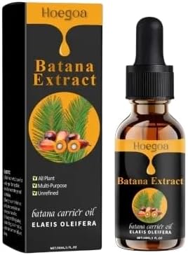 100% Pure Natural Batana Oil for Hair Growth & Scalp Care – Unrefined Cold-Pressed Elaeis Oleifera Extract for Thickening, Moisturizing, and Repairing Damaged Hair – 30ml