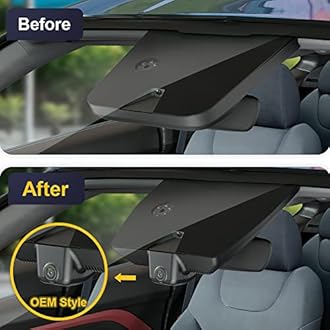 Fitcamx Front 4K+Rear 1080P Dash Cam Adapts for Kia EV6 2022-2025 Light Long Range GT Line Wind, OEM Style, Dual HD Video, Built-in WiFi & APP, Loop Recording, G-Sensor, Easy to Use, 128GB Card