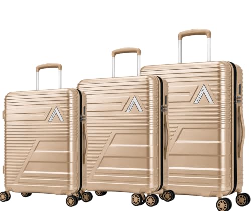 Image of Aristocrat Lineo Polycarbonate (Champagne, Set of 3 (55cm /65cm /75cm))
