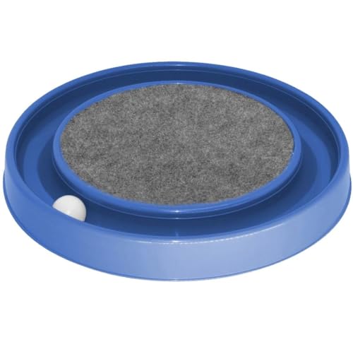 Arranhador redondo com bolinha para gatos.