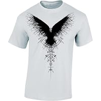 Camiseta Vikinga para Hombre, Diseño de Cuervo Sombrío, Ropa
