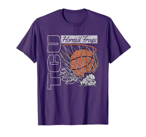 TCU Horned Frogs Vintage Basketball 90's Purple T-Shirt