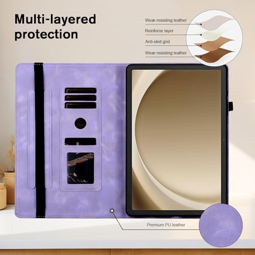 YHDXUYS Case for Samsung Galaxy Tab S6 Lite 10.4 Inch 2024/2022/2020, Slim PU Leather Folio Cover with Multi-Angle Stand and Pen Holder, Purple by YHDXUYS - Image 3