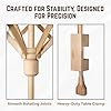 Vintage Life Inc Wooden Yarn Swift Umbrella Onyx Winder Premium Wood | Hand Operated Yarn Swift & Wool Winder | Skein Holder #3