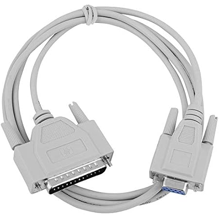 ANDTRONICS DB25 (25 pin) Male to DB9 (Serial / RS232) Female Cable 1.5M ...