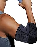 💪【FÁCIL DE TRANSPORTE】: La forma anatómica de la codera deportiva se adapta perfectamente a la estructura de tu brazo y te permitirá ponértela y quitártela con facilidad. Suave y transpirable, mantiene la piel fresca y seca en todo momento.
