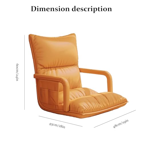 Fauteuil de jeu au sol bleu et canapé inclinable à 6 positions
