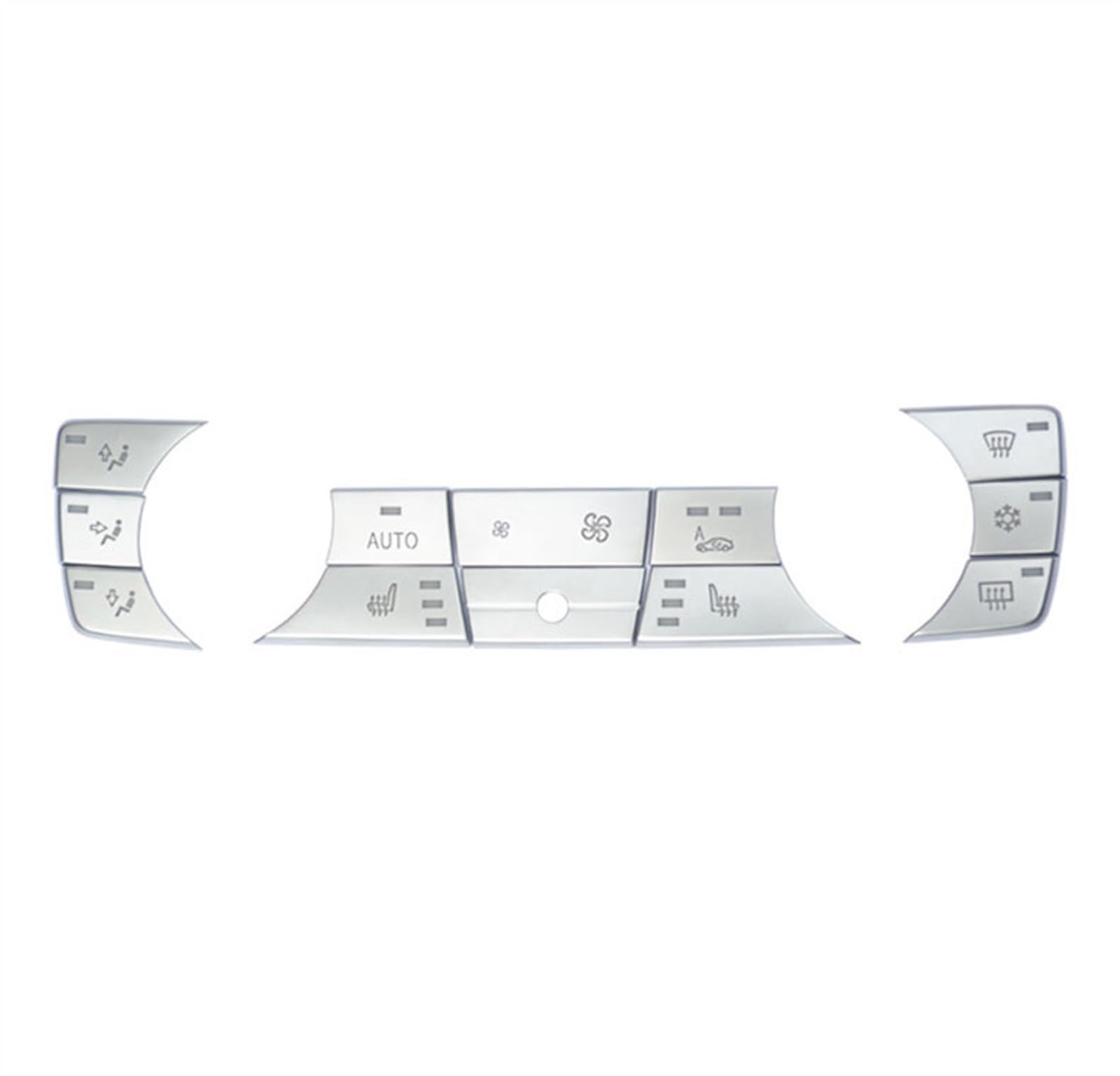 Cache-Boutons de climatisation BMW X1 E84 autocollant chromé haut de gamme