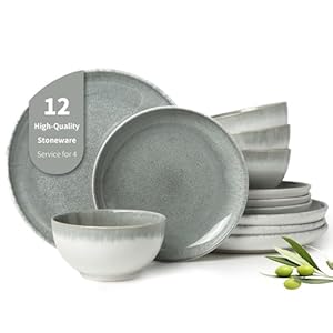 Gradient Green Stoneware Dinnerware...
