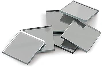 Silver Coated Square 3" Mirror Tiles - Can Be Used in Many Craft Projects, Decorations & Mosaics. 5