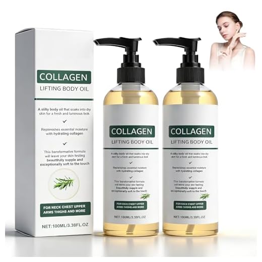 BLOWADM 2 Packs Hydrating Collagen Oil For Body & After Shower,Collagen Lifting Body Oil After Shower Moisturizer Collagen Body Oils For Women & Men Lightweight Non-Greasy(1pcs*3.38 Fl Oz)