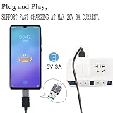 QIANRENON 5 sztuk USB 3.1 Męski na USB C Męski adapter USB A na USB C Złącze,10 Gbps Obsługa synchronizacji danych OTG Szybkie ładowanie, dla Smartfonów Komputery Notebook Tablet
