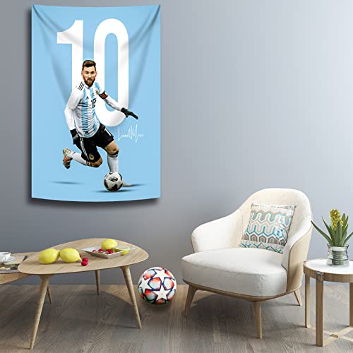 Suibian Tapestry Messi Champion World Cup Wall Posters Wall Hanging Decoration For Bedroom Dorm Cool-For Party Art Wall Tapestry…39X59 Inch #TOP3