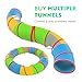Playz Kids Play Tunnel for Toddlers 1-3 and Up, Large Opening Colorful Pop Up Baby Tunnel for Kids to Crawl Through, Indoor & Outdoor Kids Tunnel for Babies, Cat, Dog, Pets Crawling Tunnel
