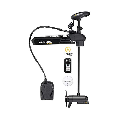 Minn Kota 1368860 Ultrex Freshwater Cable & Electric-Steer Bow-Mount Motor with MEGA Down Imaging, Digital Maximizer & i-Pilot Link GPS, 80 lbs Thrust, 45