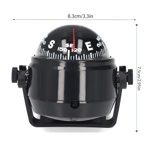 Brújula de bola para navegación con dial iluminado miniatura 5