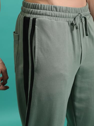 Image of Highlander Men's Solid Trackpants | Relaxed Straight fit|Knitted| Track Pants | Track Pants for Men | Men Track Pant | Men Track Pant Stylish | Sports | Gym wear