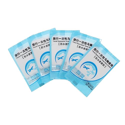 OUNONA Toilet Seat Cover Set 2 Bags 100pcs Disposable Flushable Portable Liners Potty Seat Covers Thick Water-resistant