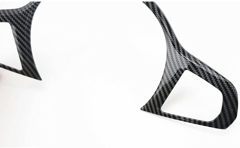Miniatura 6 de Cakievro Para BMW Serie 3 G20 2020-2022 Cubierta interior del volante de fibra de carbono patrón ABS volante marco decorativo