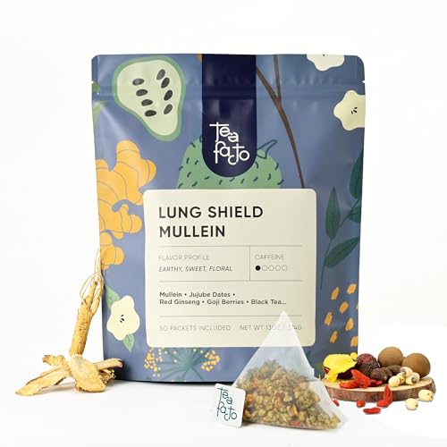 Tea Facto Lung Shield Mullein Tea Bags with 8 Herbs