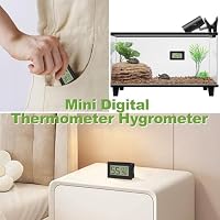 Dictien Mini Hygrometer Thermometer Digital, 6 Stück Set, Schwarz – Ansicht 5