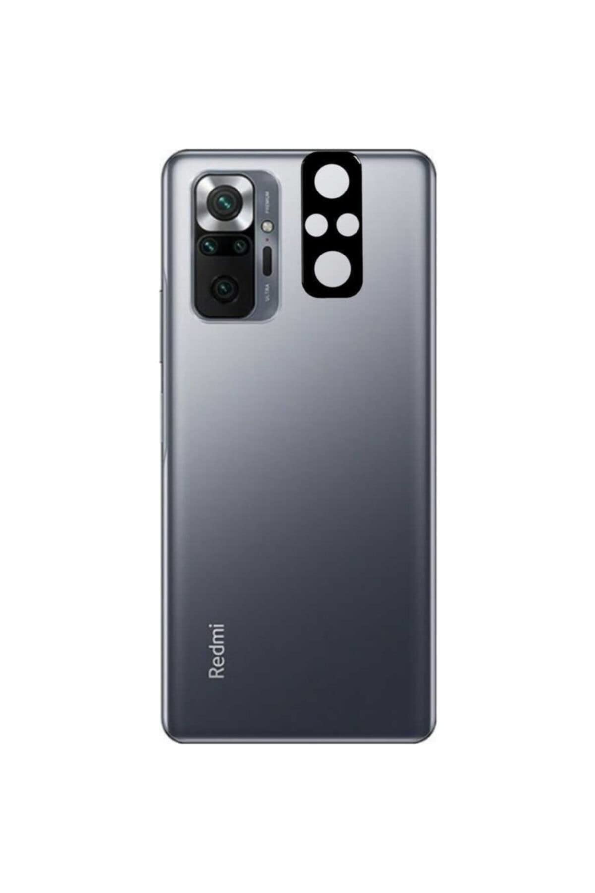 Zore Xioami ile uyumlu Redmi Note 10 Pro 3D Kamera Camı Siyah