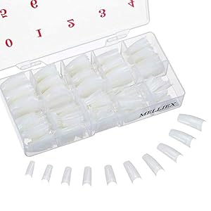 500 Pièces Faux Ongles Capsules French Acrylique tips ongles Pointu Professionnel ou Art pour Fille & Femme (Naturel)