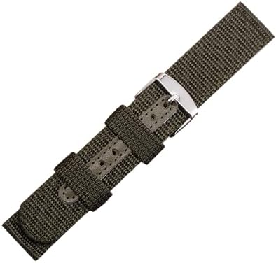 NYLON NATO WATCH STRAP/BAND/BELT with STEEL BUCKLE (CHOOSE COLOUR - BLACK, BROWN, GREEN, BLUE), (CHOOSE SIZE - 18MM, 20MM, 22MM, 24MM)