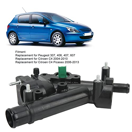 Carcaça Do Termostato Com Substituição Do Sensor 1338AV Para Citroen C4 2004-2010 Para Peugeot 307 4