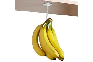 Gadjit Banana Hook - Under Cabinet Hanger for Ripening Bananas, Concealable Design