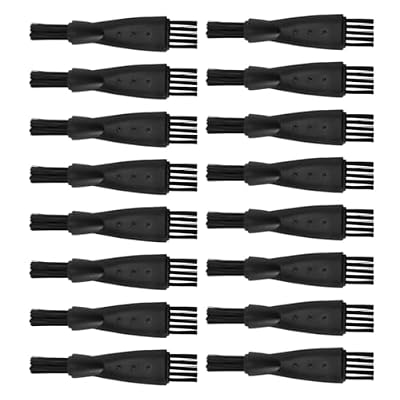 Totority 100pcs Dualhead Razor Cleaning Brushes for Electric Shaver Accessories, Soft Nylon Plastic Dusting Brush with Crevice Cleaning Function, Travel-friendly Grooming Tool for Office