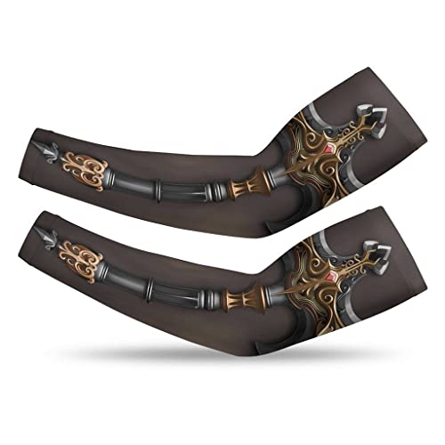 Manchon de bras protection UV refroidissement sport tattoo motif Viking