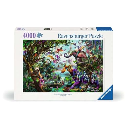 Ravensburger Tropical Dragons 4000 Piece Jigsaw Puzzle for Adults - 12000812 - Handcrafted Tooling, Made in Germany, Every Piece Fits Together Perfectly