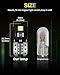 HOCOLO 5x T10 158 LED Bulb W5W 2825 168 192 194 T10 Wedge Light Bulbs 12V Cool White for Car Side Marker Lights Dome Map Door Courtesy License Plate 0.5W (5x T10 2-SMD)
