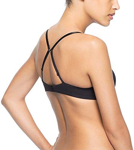 Undies.com Women's Classic Underwire Microfiber Adjustable T-Shirt Bra, Blue Kiss, 36C #TOP3