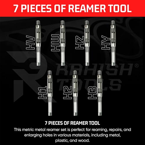 image for Rahish Tools Adjustable Hand Reamer Tool HV to H3 Sizes - 1/4