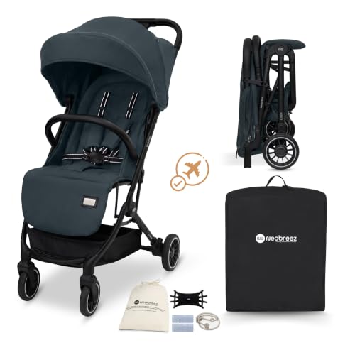 LITEX Lightweight Cabin Stroller,Cabin Approved Travel Stroller,Compact&Foldable Baby Stroller,Trolley Handle,Pushchair,Toddler Baby Trolley,Waterproof UPF 50+Canopy,0-3yrs,15kg,3yrs Warranty