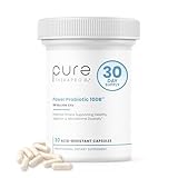 Pure Therapro Rx Power Probiotic 100B | 30 Acid Resistant Capsules - 1 Month Supply | 4 Proven Strains 100 Billion CFU | Flora Balance & Digestion | NO Refrigeration Required | Non-GMO | Zero Fillers