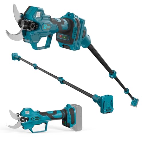 Akku-Astschere mit 2.2M Teleskopstange 2-in-1 Set kabellos bis 40mm Schnittdurchmesser Kompatibel mit Makita 18V(ohne Akku)