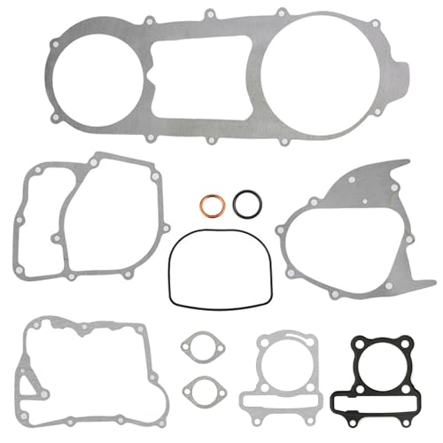 Mokuo GY6 200cc 170CC Complete Long Case Engine Gasket Kit Compatible with Chinese GY6 4-Stroke 152QMI 157QMJ Engine Scooter Moped ATV Go Kart,61mm Cylinder Gasket by mokuo - Image 3