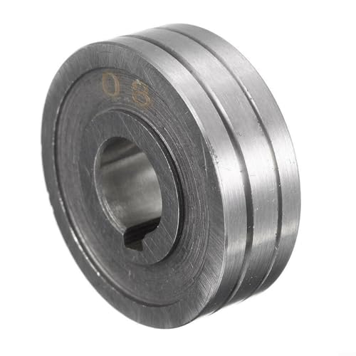 Advokingtap MIG - Rodillo de alimentación de alambre para máquina de soldar, ranura de acero de 0,6-0,8 V, compatible con pieza de repuesto de diámetro de alambre 0,030-0,035