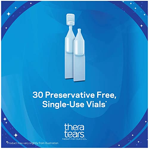 TheraTears Liquid Gel Nighttime Lubricating Eye Drops for Dry Eyes, Single-Use Vials, 30 Count - Thumbnail 6