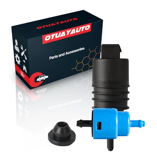 Bomba de água de lavagem compatível com Astra G, Astra H, Corsa B, Corsa C, Corsa D, Meriva X03, Zafira A, Zafira B, Transporter IV, OTUAYAUTO Bomba de água para limpa para-brisas