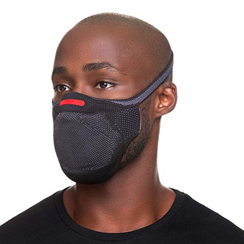 Máscara KNIT Fiber PRO - Antiviral (G, Preto)