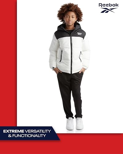 Reebok Boys' Winter Jacket – Heavyweight Quilted Puffer Parka Coat thumb #4